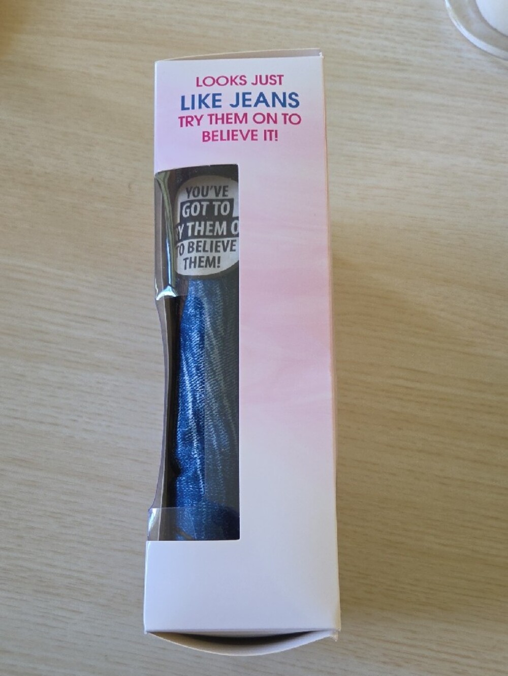Slim Jeggings Women's Denim-Look Leggings - Blue by - Picture 2 of 6